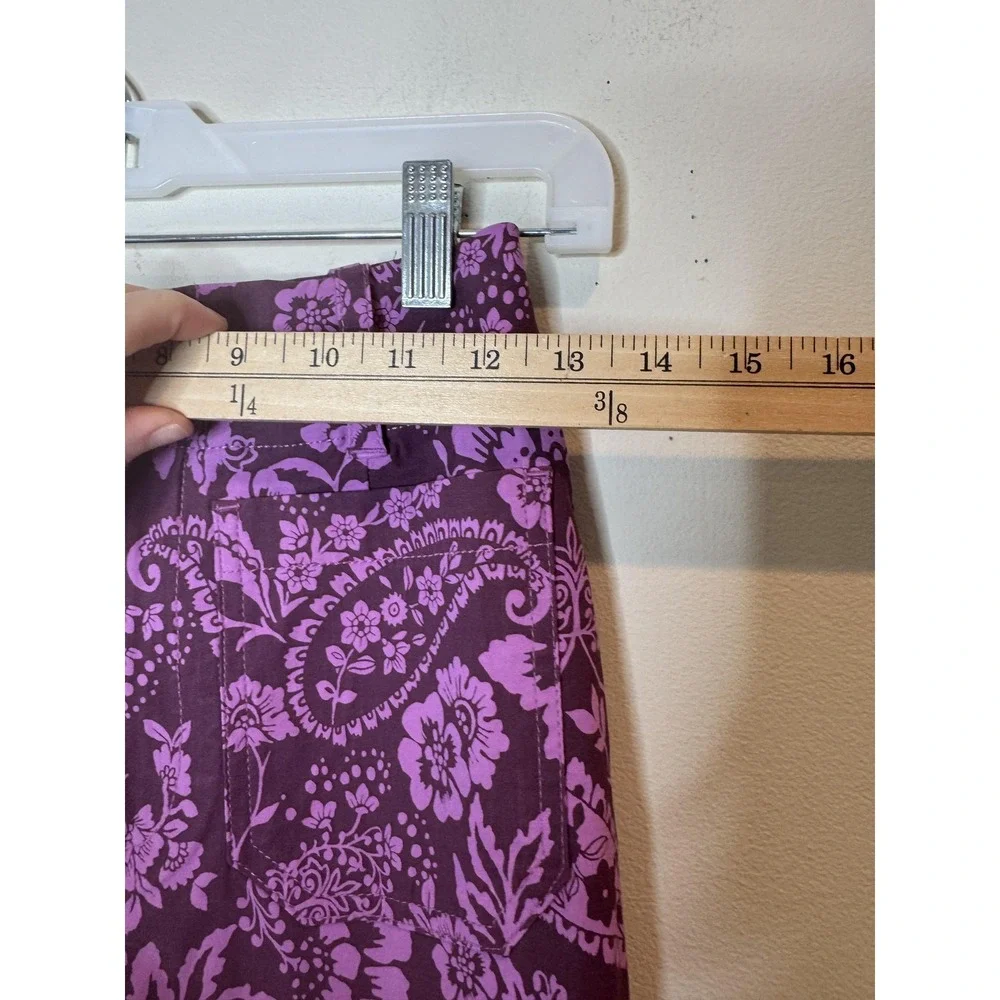 Maeve Anthropologie Skirt‎ Womens XXS Purple Floral Paisley A Line Mini Stretch